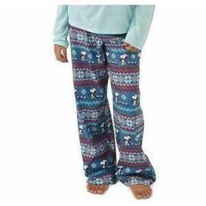 Munki Munki Kids Matching Girls Boy Sz XS/S/XL Peanuts Snoopy Pajama Pants